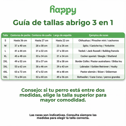 ABRIGO™ | Abrigo de invierno 3 en 1 Happy