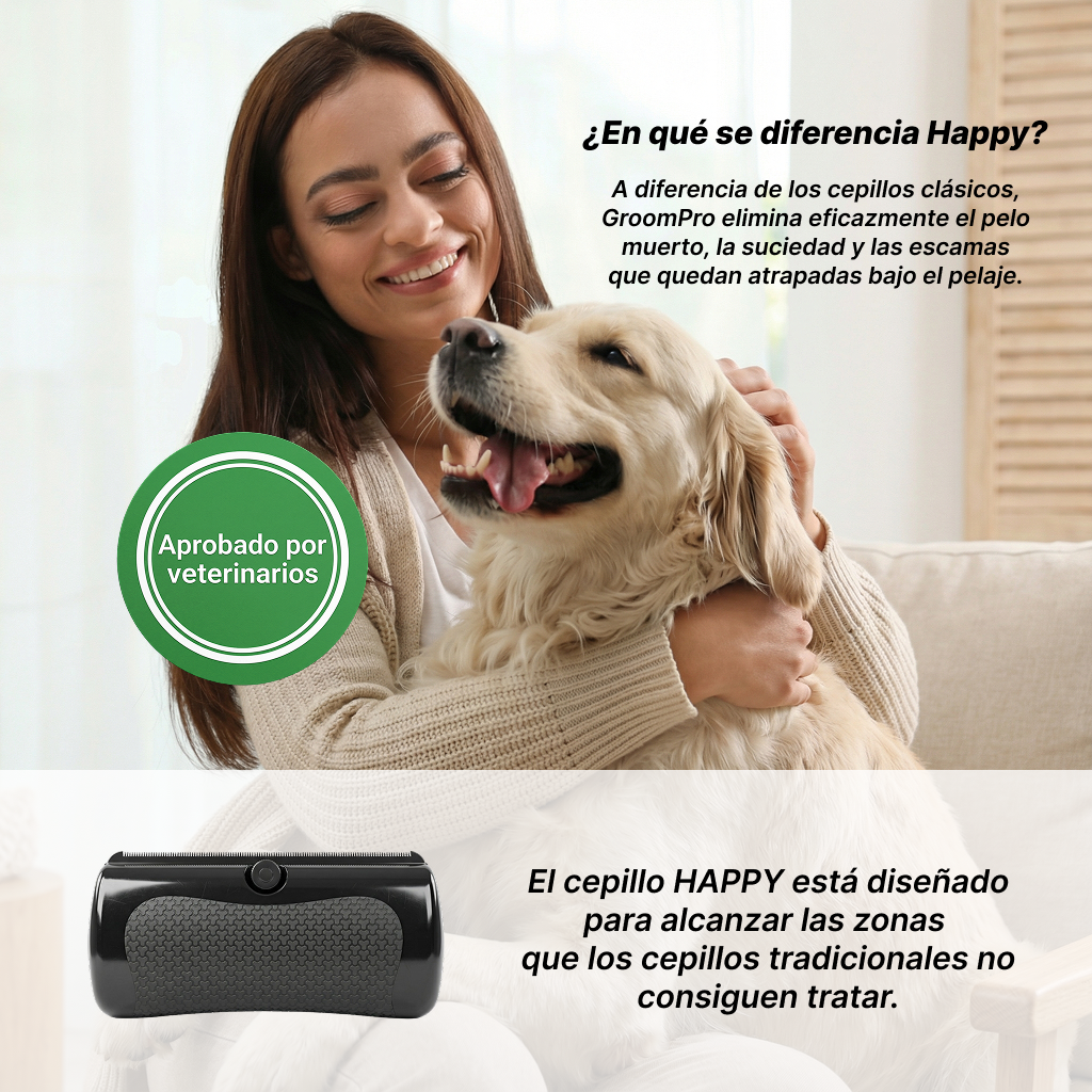 HAPPY™ | Cepillo de aseo Premium para mascotas